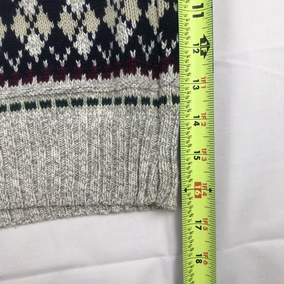 Vintage Peconic Bay Traders Men’sxLarge Thick Knit Cotton Grandpa‎ Sweater USA - Picture 8 of 9